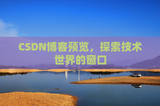 CSDN博客预览，探索技术世界的窗口